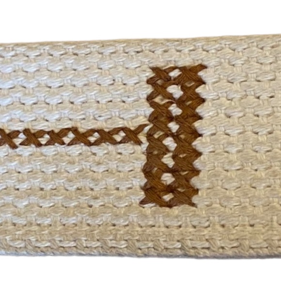 Preston Leather Products Women’s Croquet Themed Belt Size 39 - Picture 8 of 13